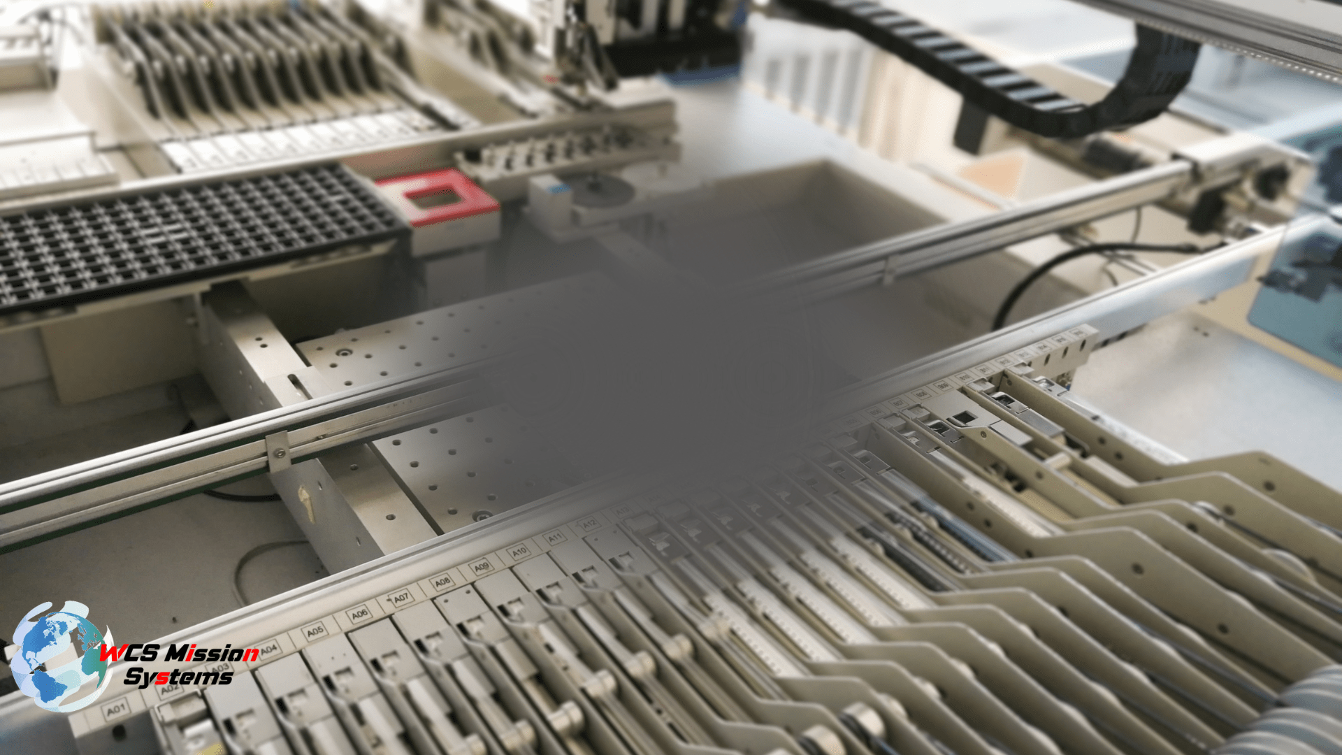 WCS Mission Systems Pick and Place inside on test board